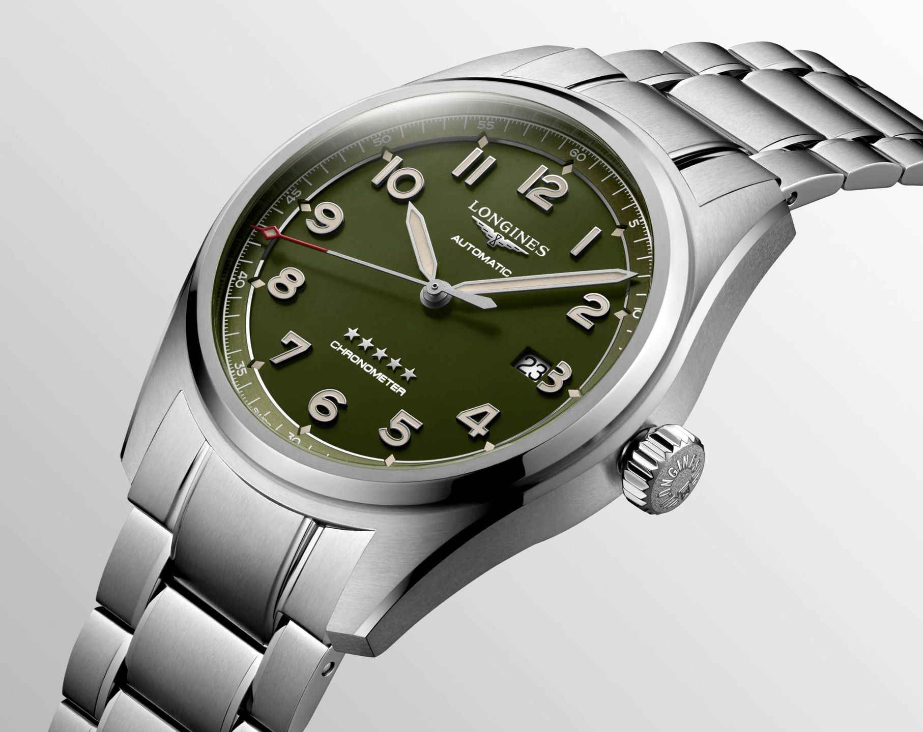 Longines Avigation Longines Spirit Green Dial 42 mm Automatic Watch For Men - 6