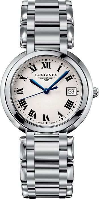 Longines Elegance Longines PrimaLuna Silver Dial 34 mm Quartz Watch For Women - 1