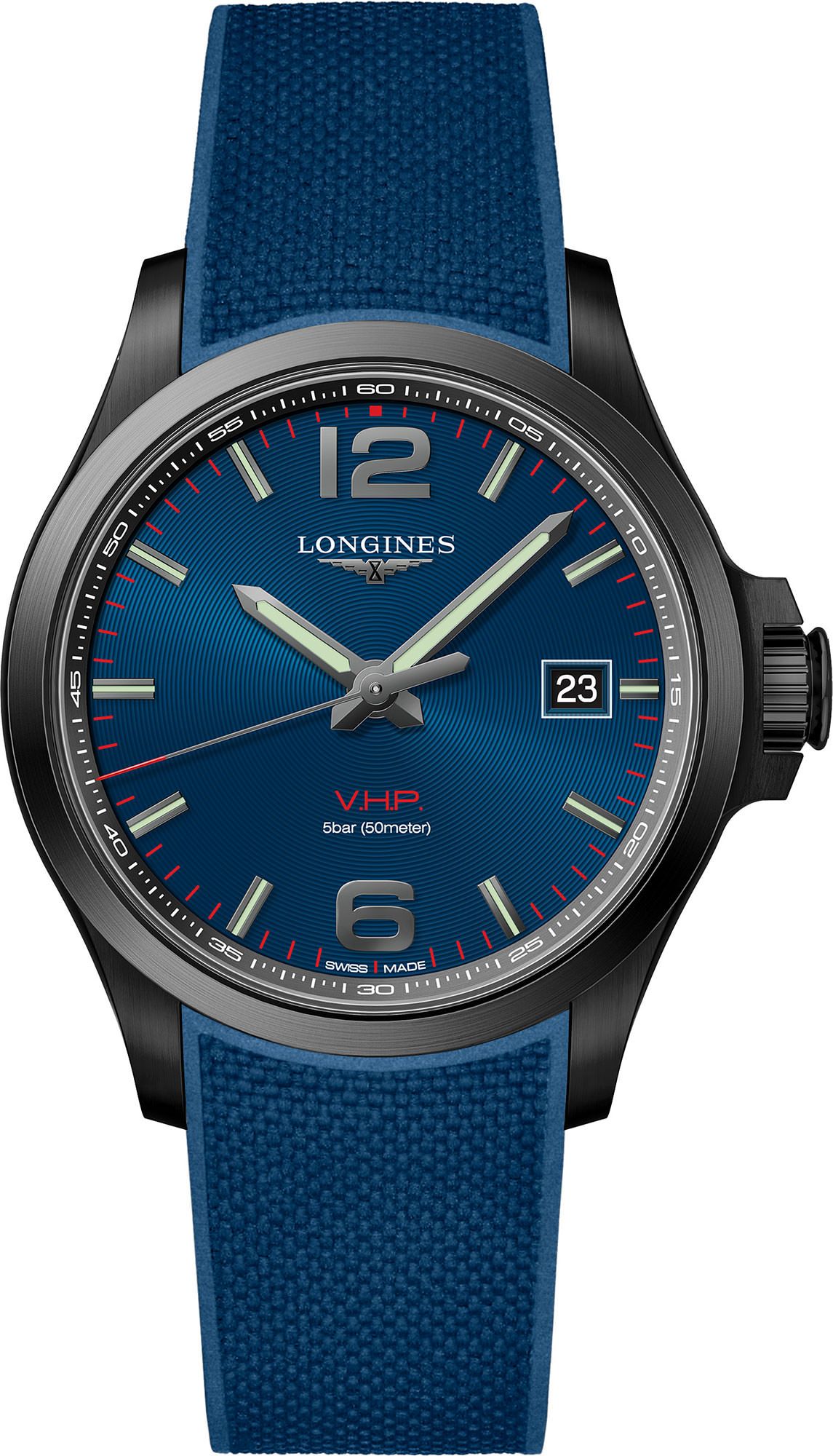 Longines Performance Conquest V.H.P. Blue Dial 43 mm Quartz Watch For Men - 1