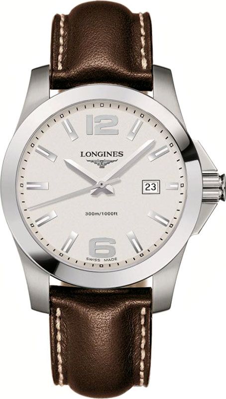 Longines Performance Conquest Silver Dial 43 mm Quartz Watch For Men - 1