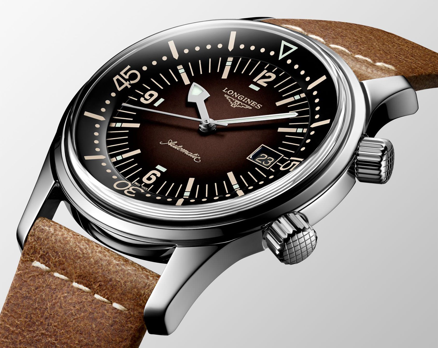 Longines Diving The Longines Legend Diver Watch Brown Dial 42 mm Automatic Watch For Men - 3