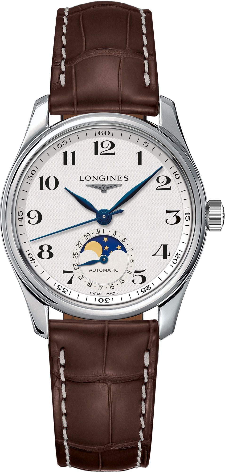 Longines Watchmaking Tradition The Longines Master Collection Silver Dial 34 mm Automatic Watch For Women - 1