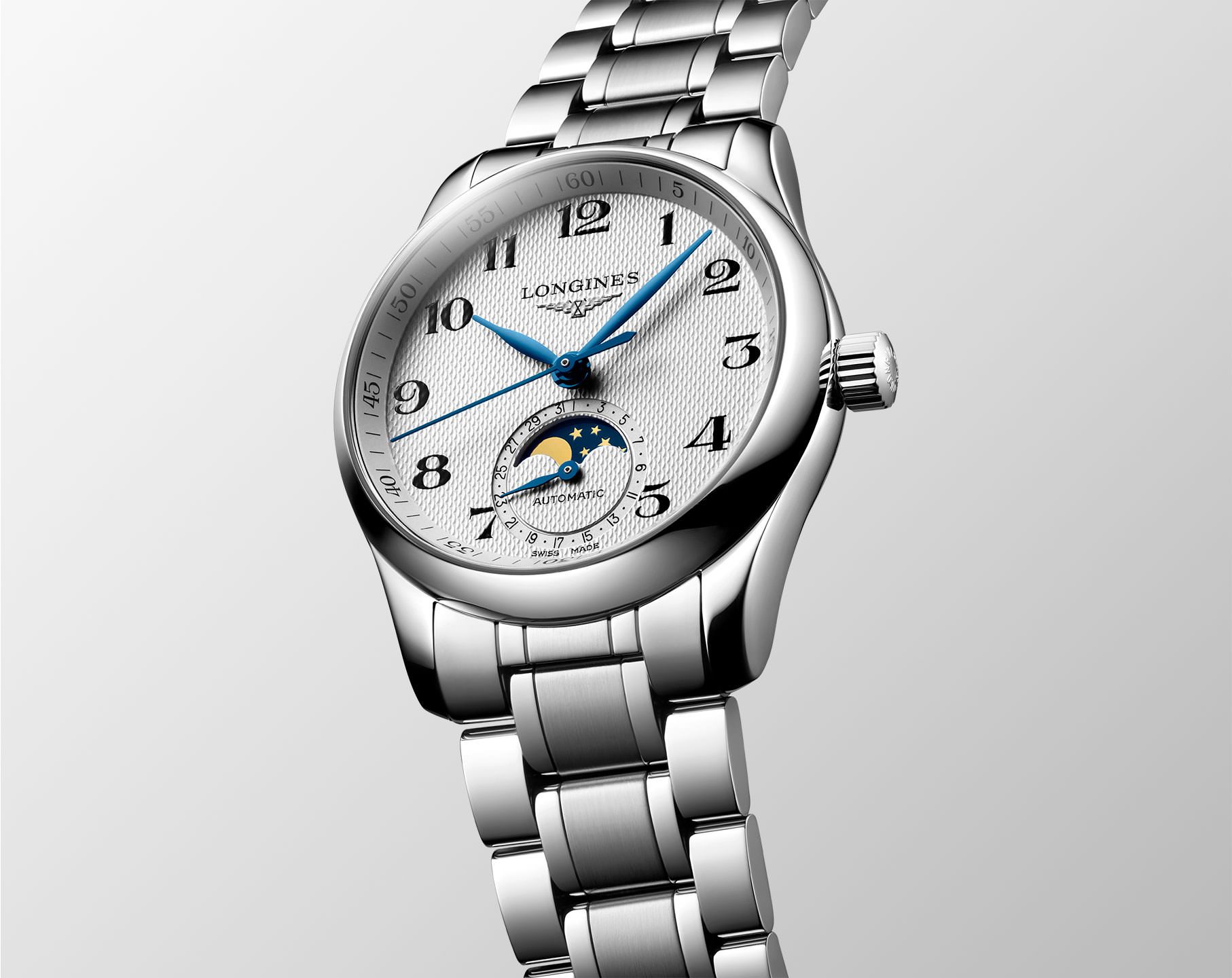 Longines Watchmaking Tradition The Longines Master Collection Silver Dial 34 mm Automatic Watch For Women - 2