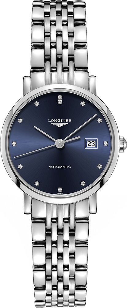 Longines Watchmaking Tradition The Longines Elegant Collection Blue Dial 29 mm Automatic Watch For Women - 1