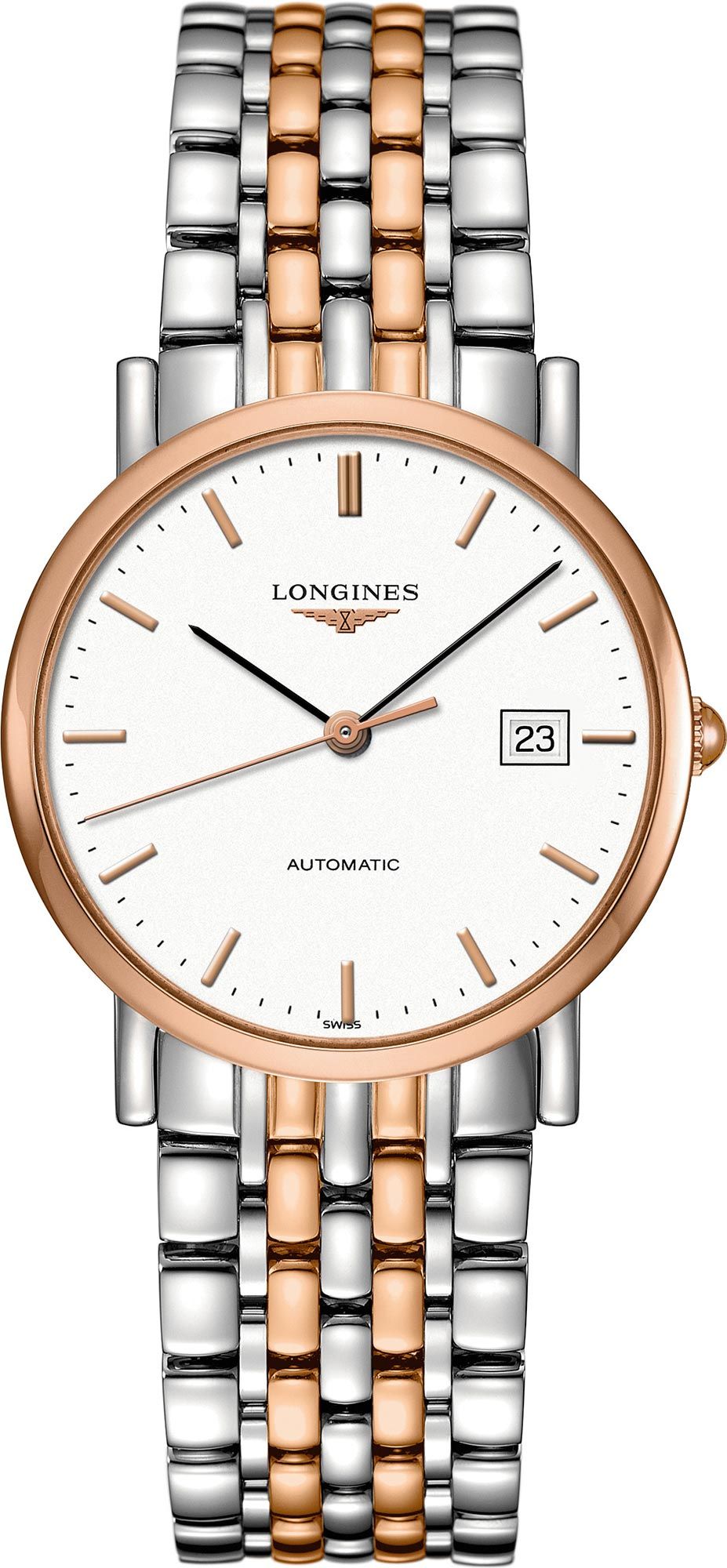 Longines Watchmaking Tradition The Longines Elegant Collection White Dial 34.5 mm Automatic Watch For Men - 1