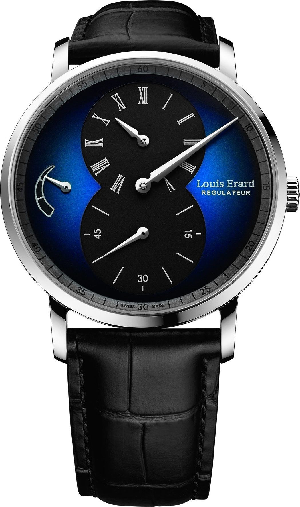 Louis Erard Excellence  Blue Dial 40 mm Manual Winding Watch For Unisex - 1