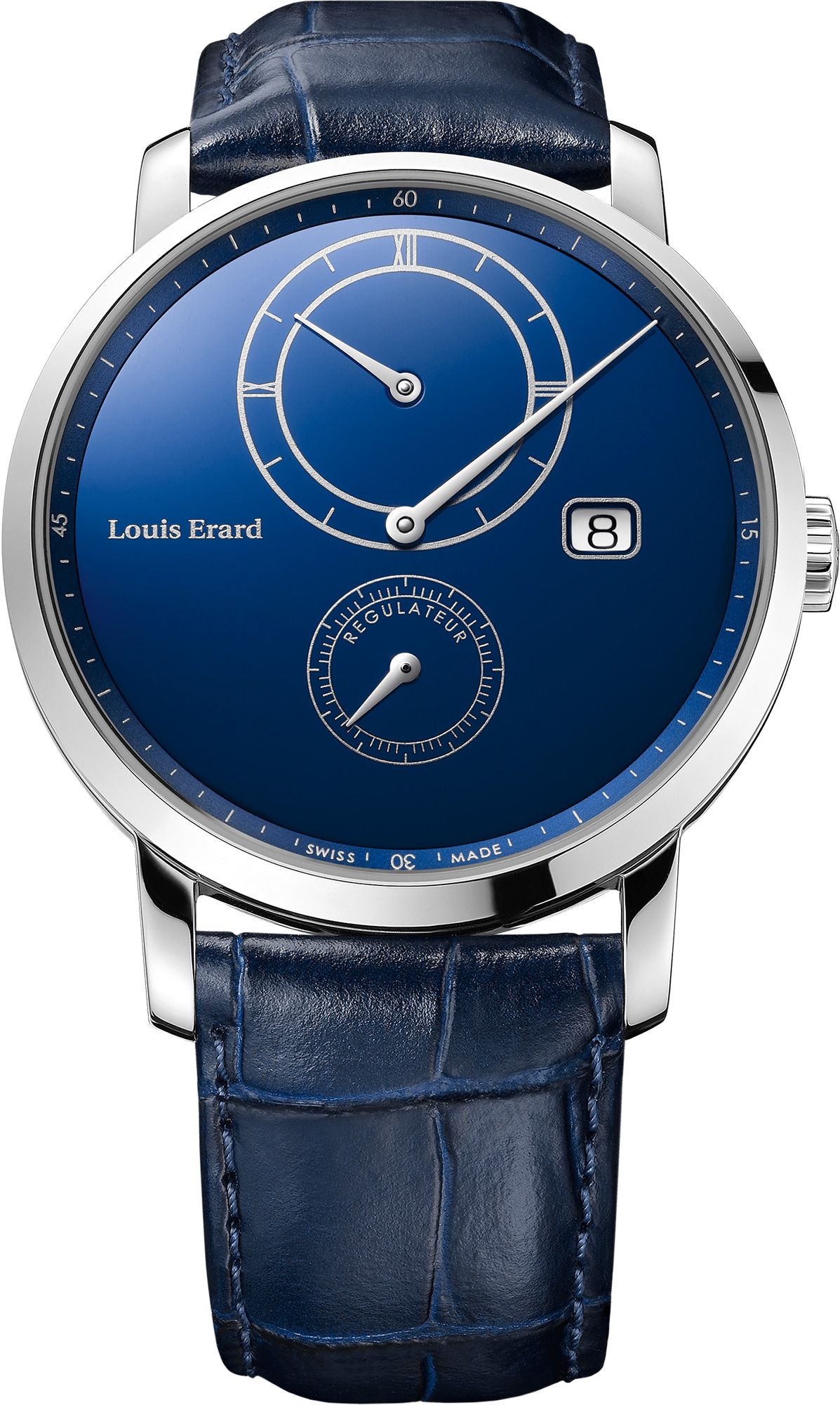 Louis Erard Excellence  Blue Dial 42 mm Automatic Watch For Unisex - 1