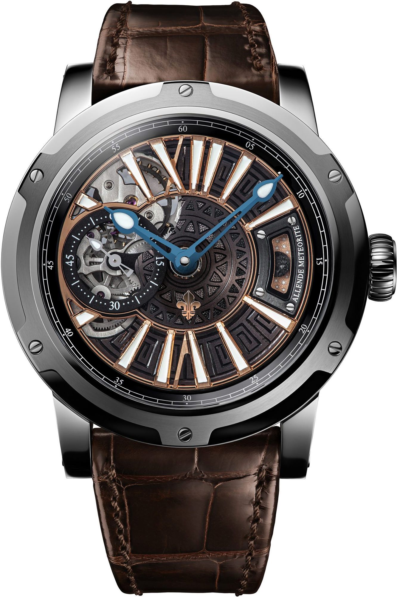 Louis Moinet Cosmic Art Allende Meteorite Black Dial 43.2 mm Automatic Watch For Men - 1