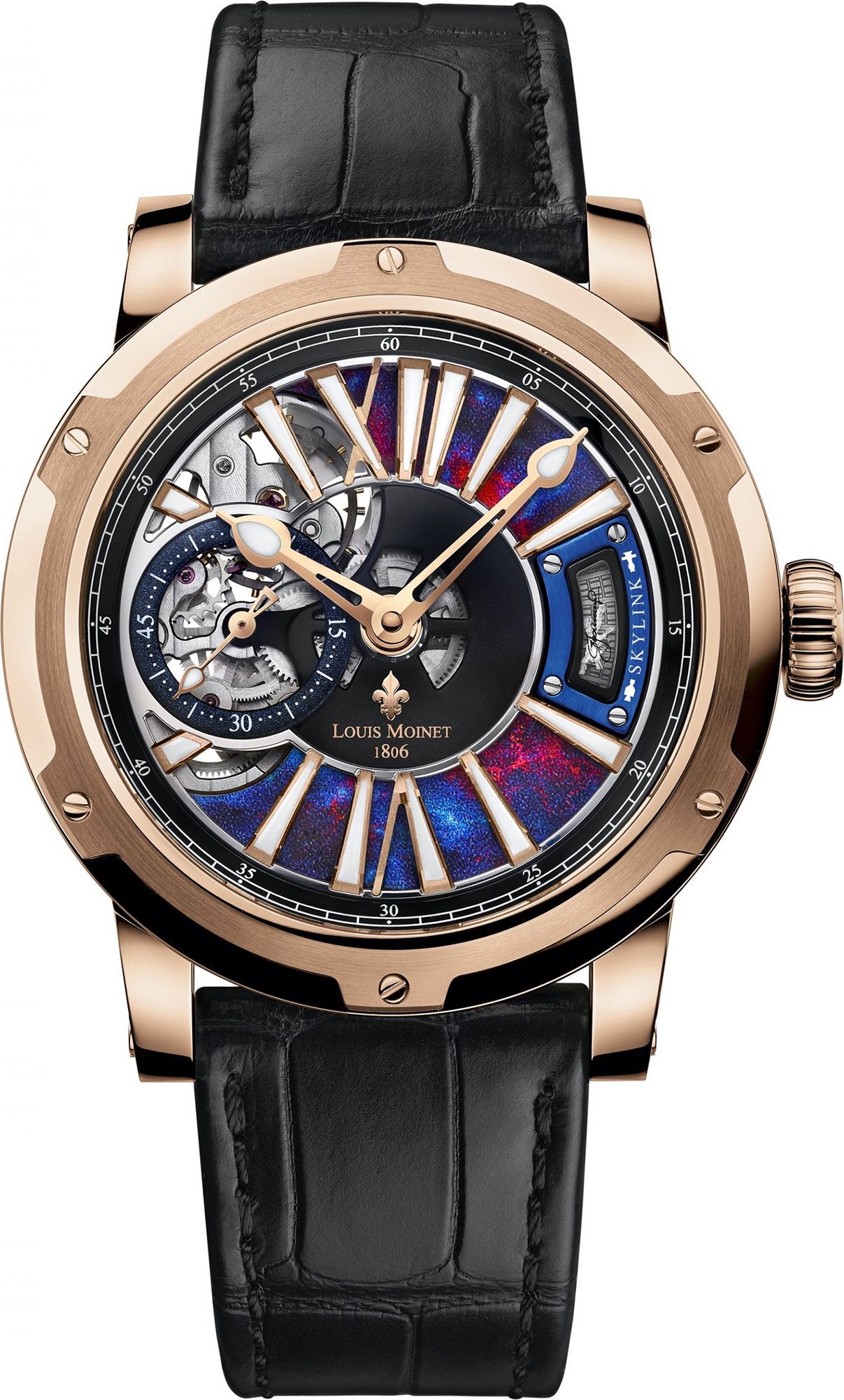 Louis Moinet Cosmic Art Skylink Blue Dial 43.2 mm Automatic Watch For Men - 1