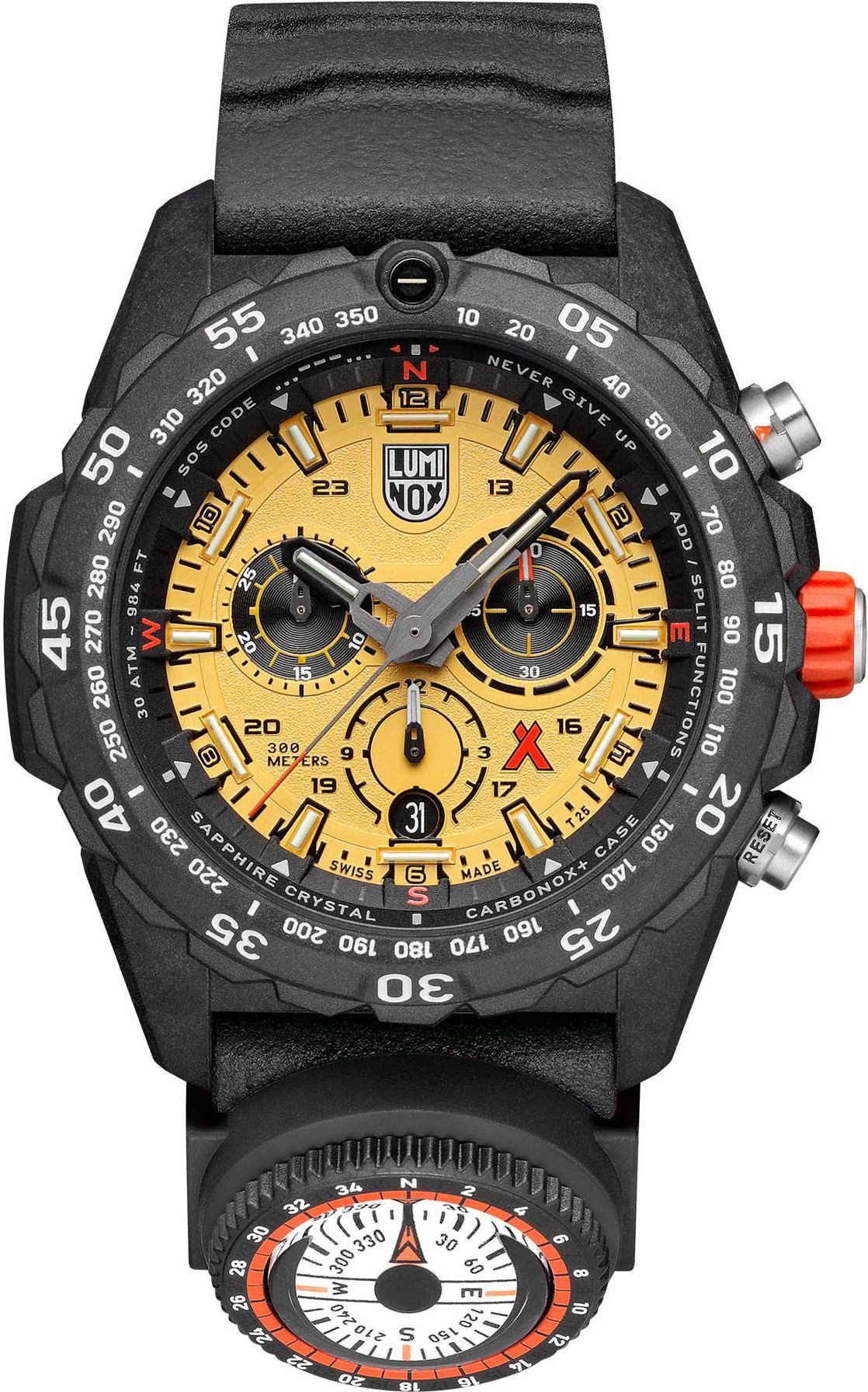 Luminox Land Master Series Orange Dial 45 mm Quartz Watch For Men - 1