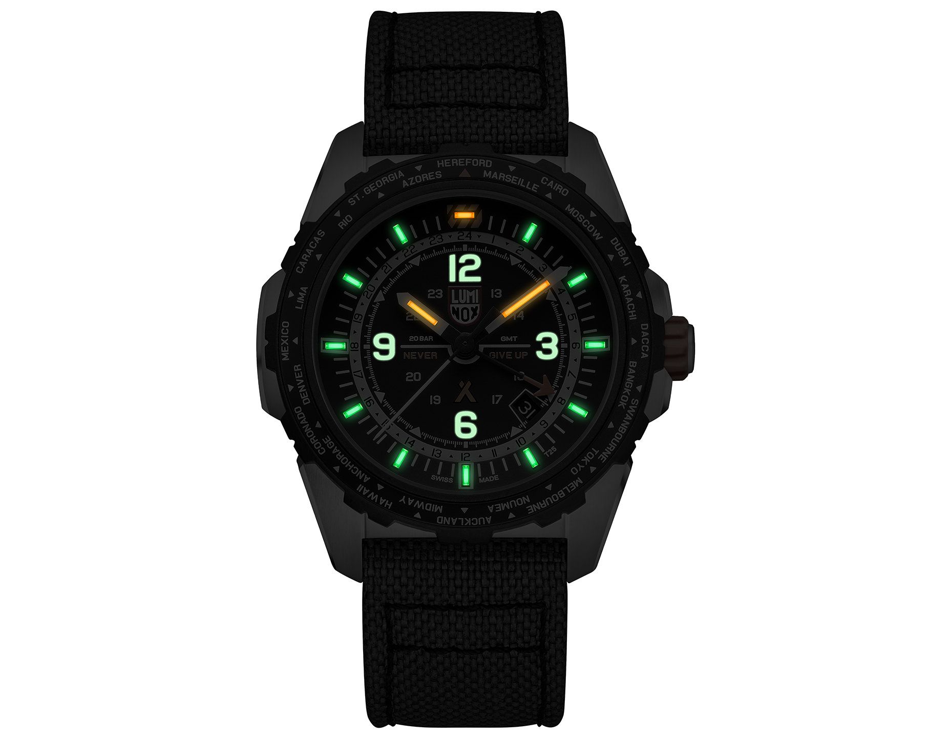 Luminox Air Bear Grylls Air GMT Black Dial 45 mm Quartz Watch For Men - 3