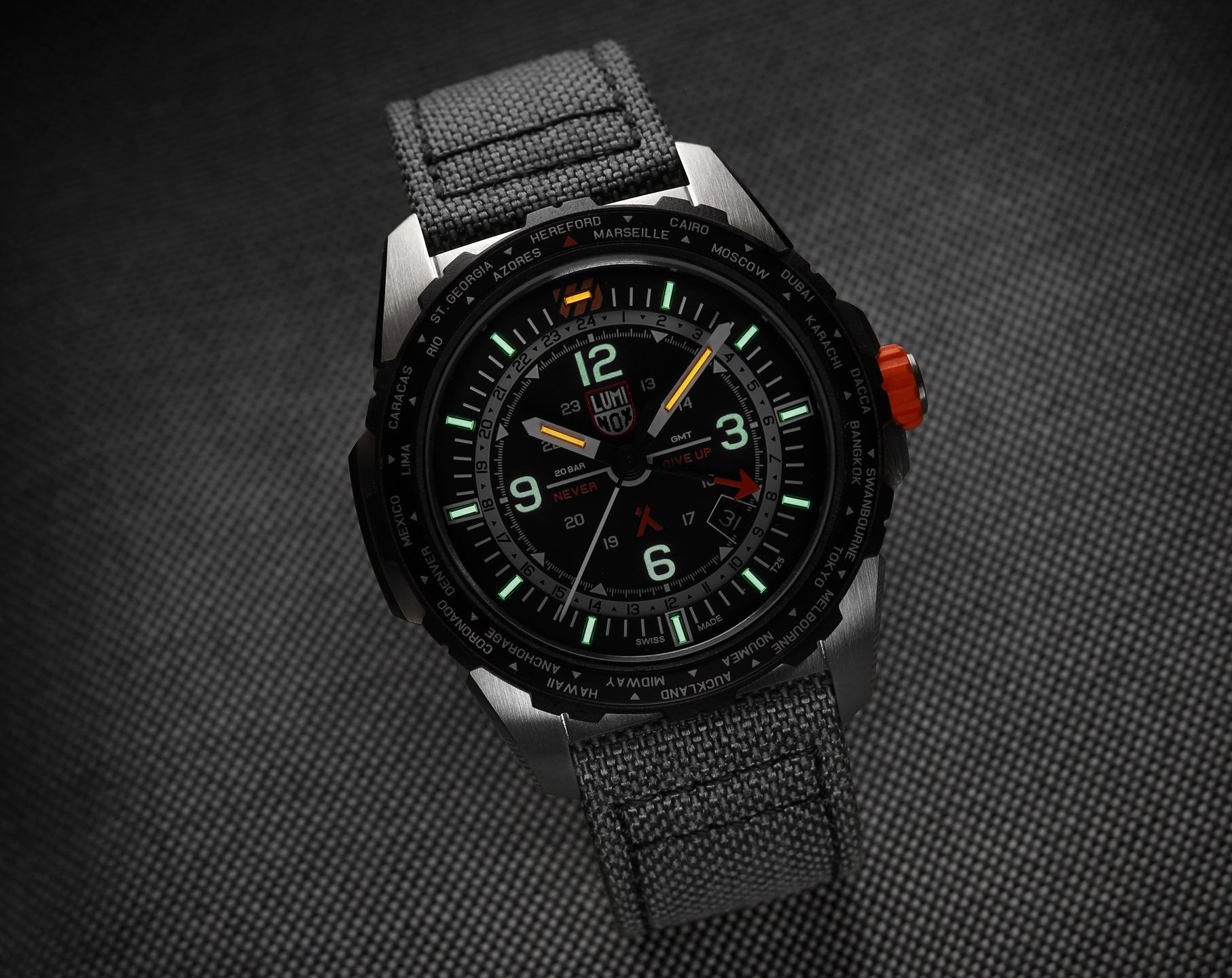 Luminox Air Bear Grylls Air GMT Black Dial 45 mm Quartz Watch For Men - 7