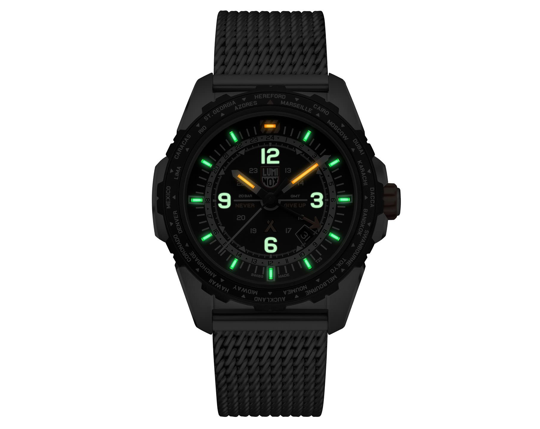 Luminox Air Bear Grylls Air GMT Black Dial 45 mm Quartz Watch For Men - 2