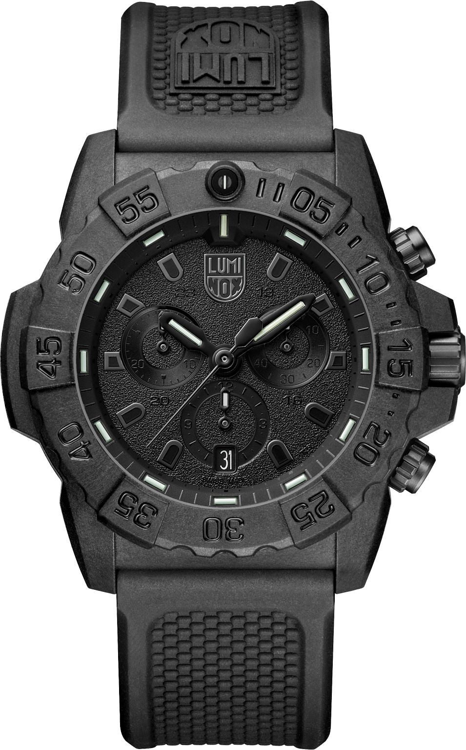 Luminox Sea  Black Dial 45 mm Quartz Watch For Men - 1