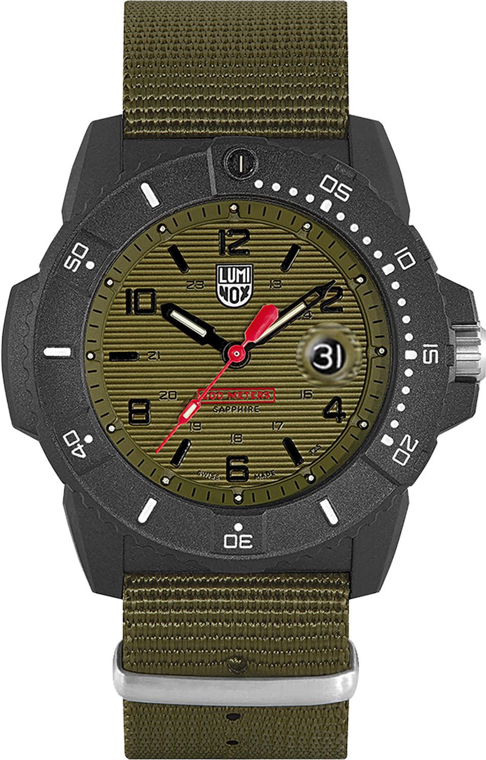 Luminox Sea Navy Seal Watches Green Dial 45 mm Quartz Watch For Men - 1