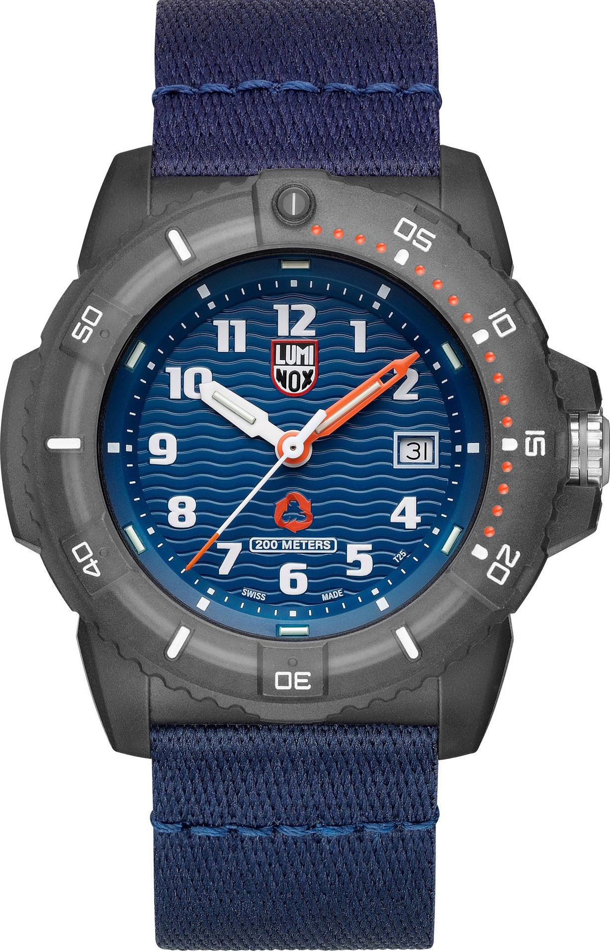 Luminox Sea #tide Recycled Ocean Plastic Blue Dial 46 mm Quartz Watch For Men - 1