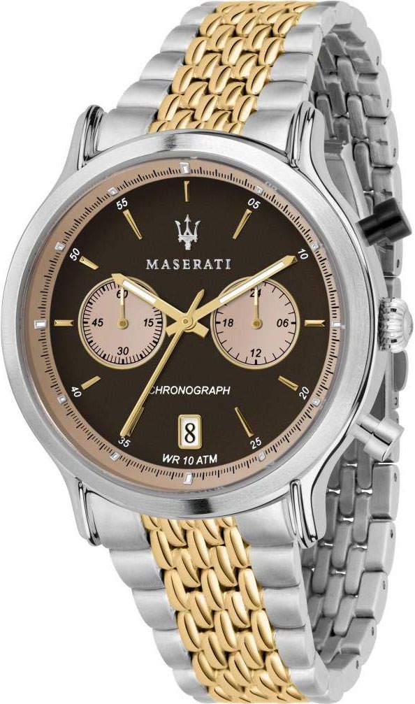 Maserati Classic Legend Brown Dial 42 mm Quartz Watch For Men - 1