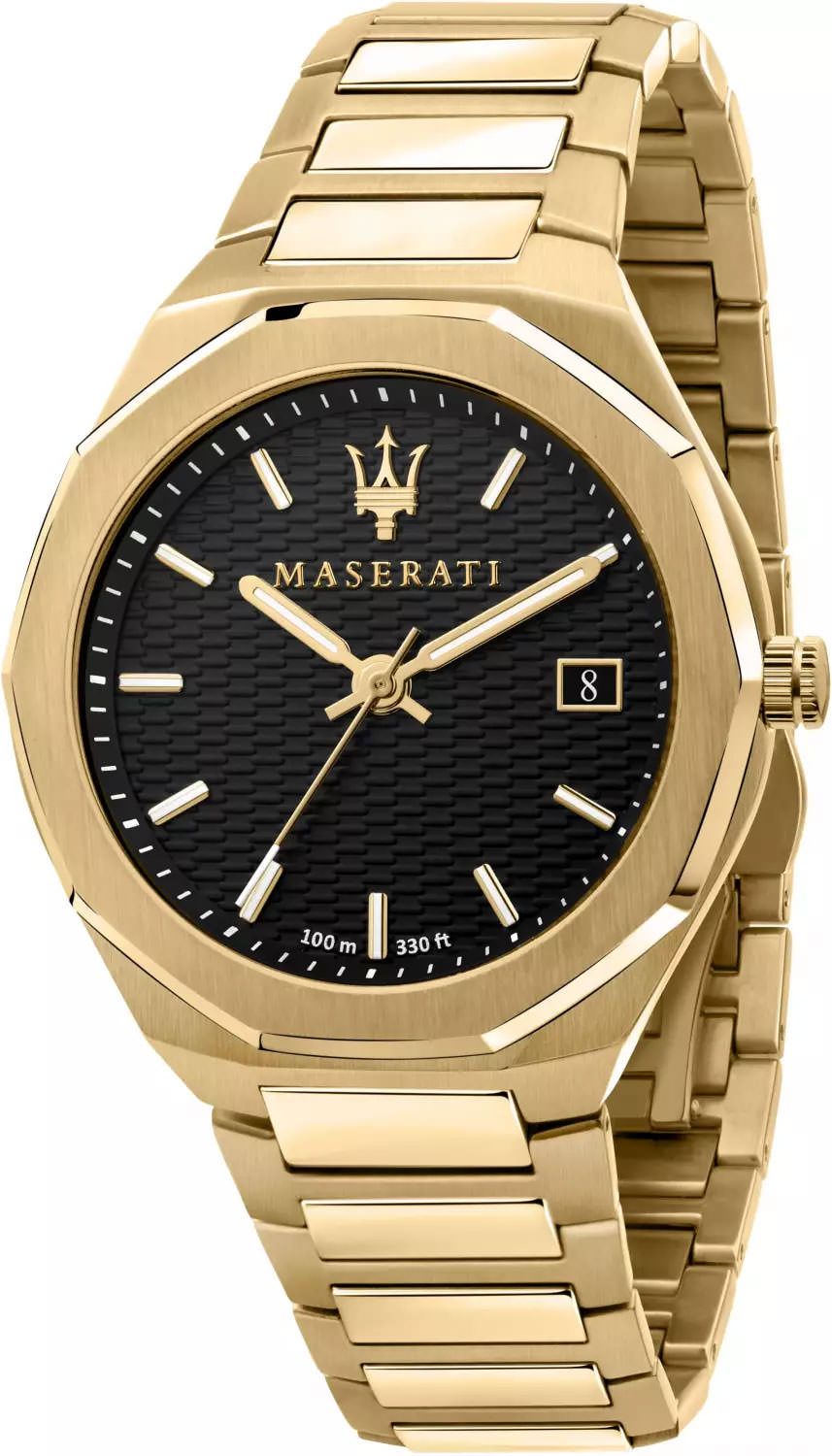 Maserati Design Stile Black Dial 42 mm Quartz Watch For Men - 1