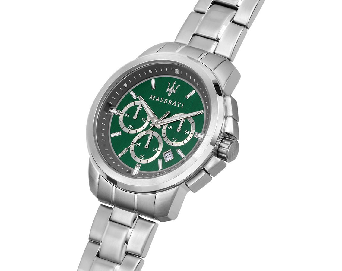 Maserati Lifestyle Successo Green Dial 44 mm Quartz Watch For Men - 4