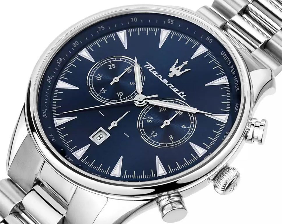 Maserati Classic Tradizione Blue Dial 45 mm Quartz Watch For Men - 3