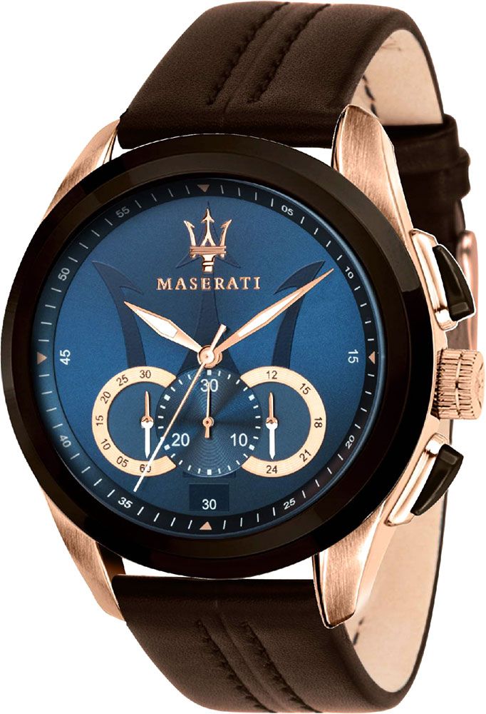 Maserati Sport Traguardo Blue Dial 45 mm Quartz Watch For Men - 1