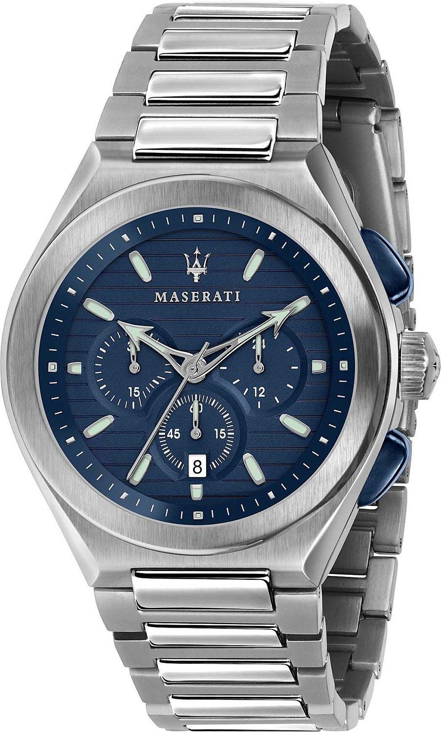 Maserati Design Triconic Blue Dial 43 mm Quartz Watch For Men - 1