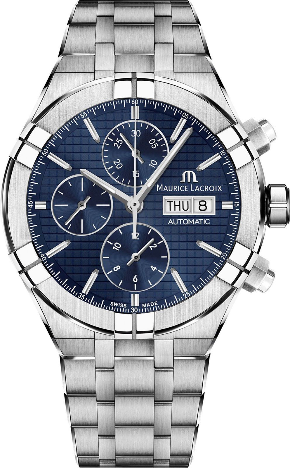 Maurice Lacroix Aikon Automatic Automatic Chronograph Blue Dial 44 mm Automatic Watch For Men - 1