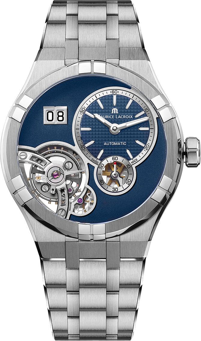 Maurice Lacroix Aikon Automatic Master Grand Date Blue Dial 45 mm Automatic Watch For Men - 1