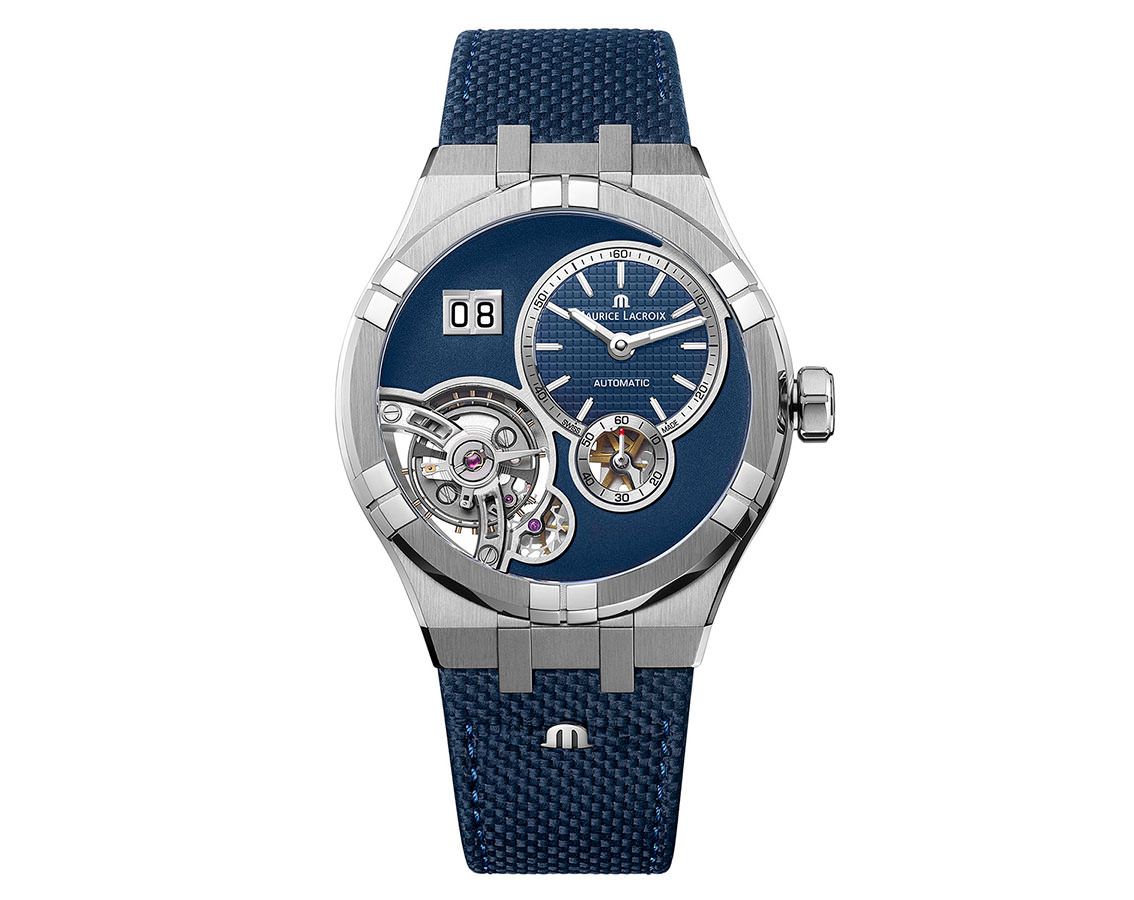 Maurice Lacroix Aikon Automatic Master Grand Date Blue Dial 45 mm Automatic Watch For Men - 3