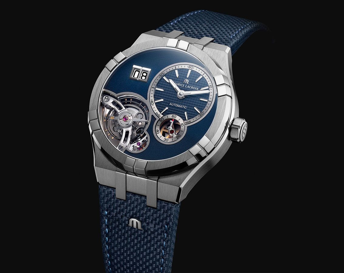 Maurice Lacroix Aikon Automatic Master Grand Date Blue Dial 45 mm Automatic Watch For Men - 4