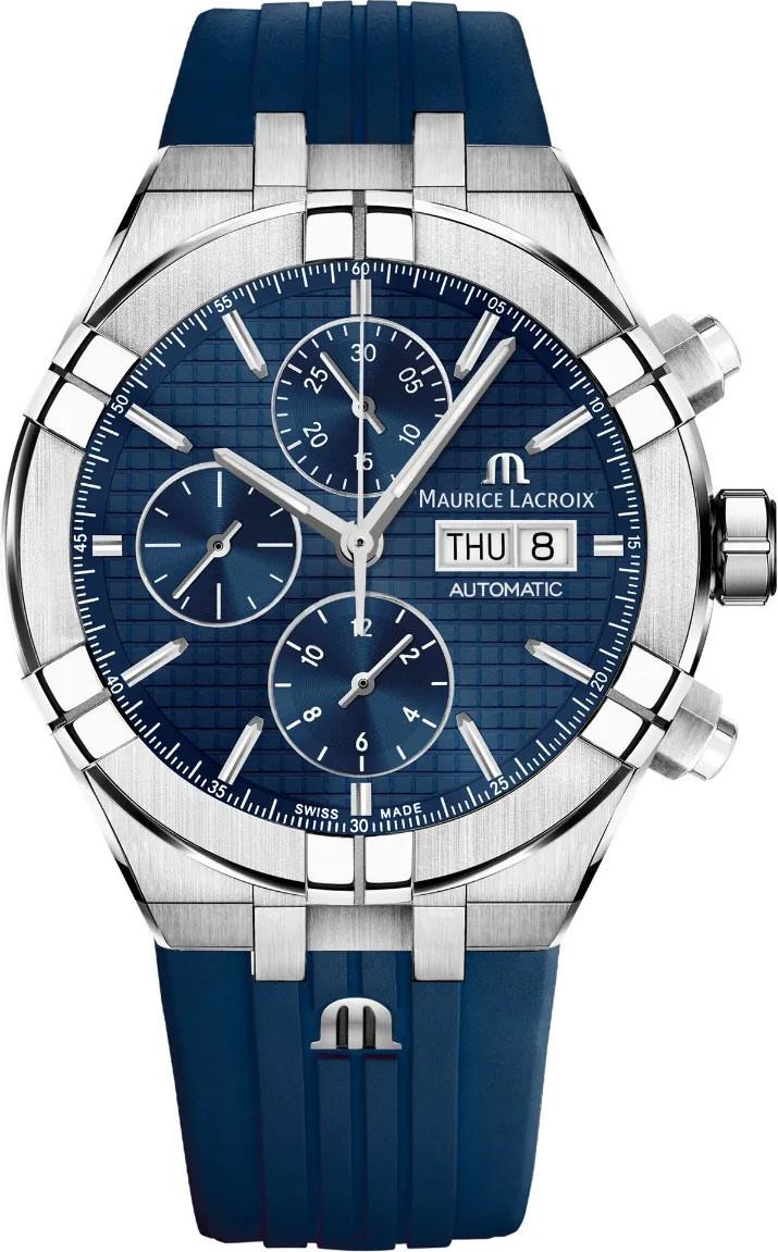 Maurice Lacroix Aikon Automatic Automatic Chronograph Blue Dial 44 mm Automatic Watch For Men - 1