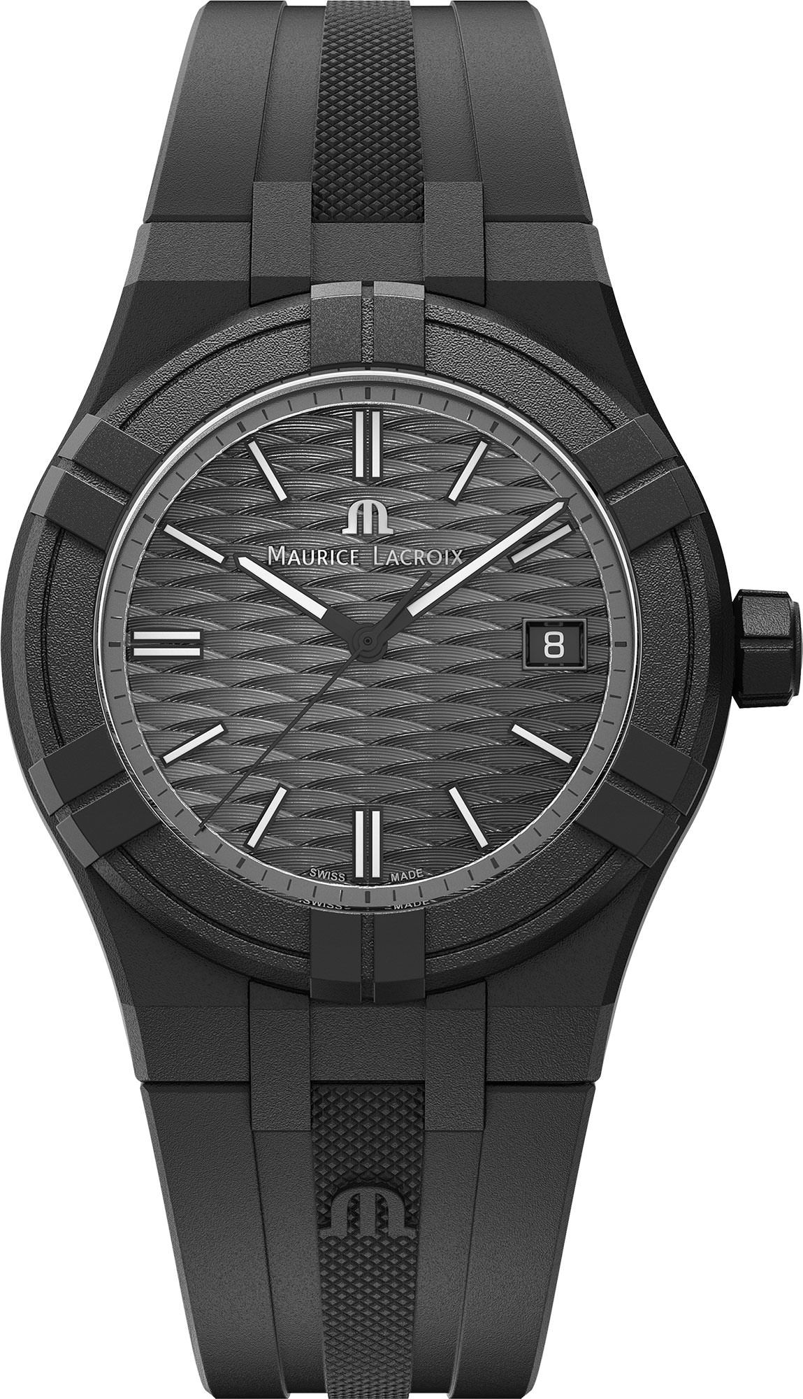 Maurice Lacroix Aikon #tide Date Black Dial 40 mm Quartz Watch For Unisex - 1