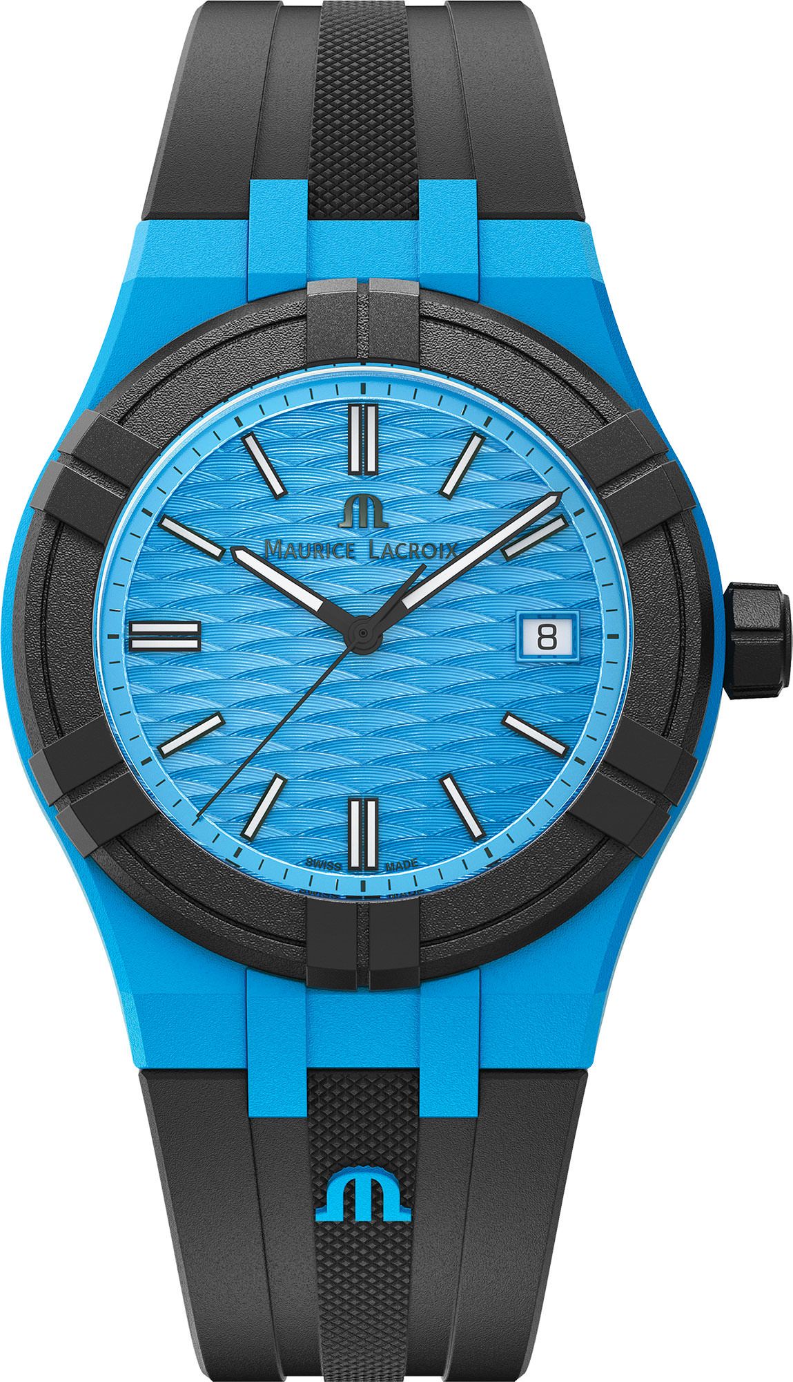 Maurice Lacroix Aikon #tide Date Blue Dial 40 mm Quartz Watch For Unisex - 1