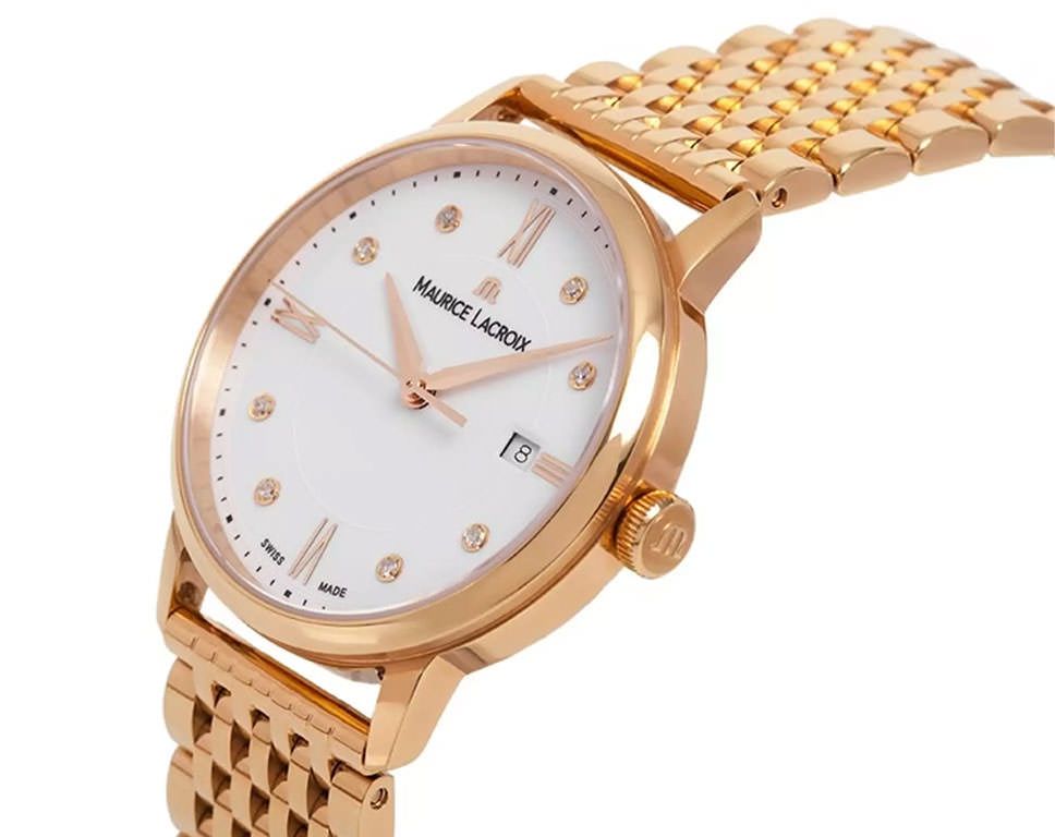 Maurice Lacroix Eliros Date White Dial 30 mm Quartz Watch For Women - 2