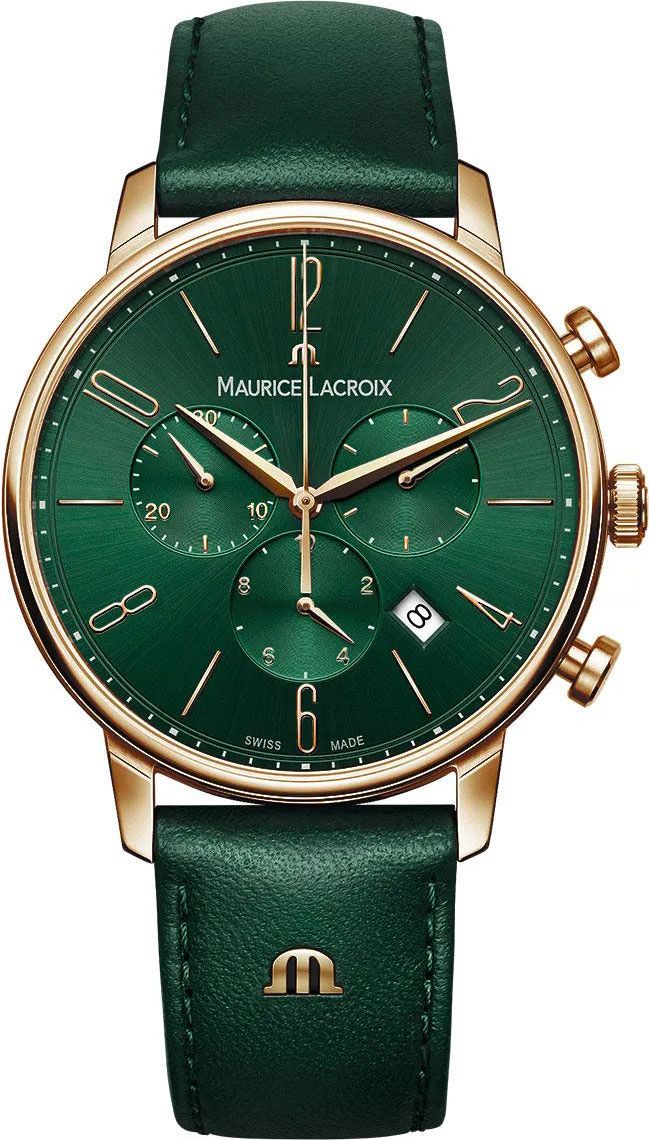 Maurice Lacroix Eliros Chronograph Green Dial 40 mm Quartz Watch For Unisex - 1