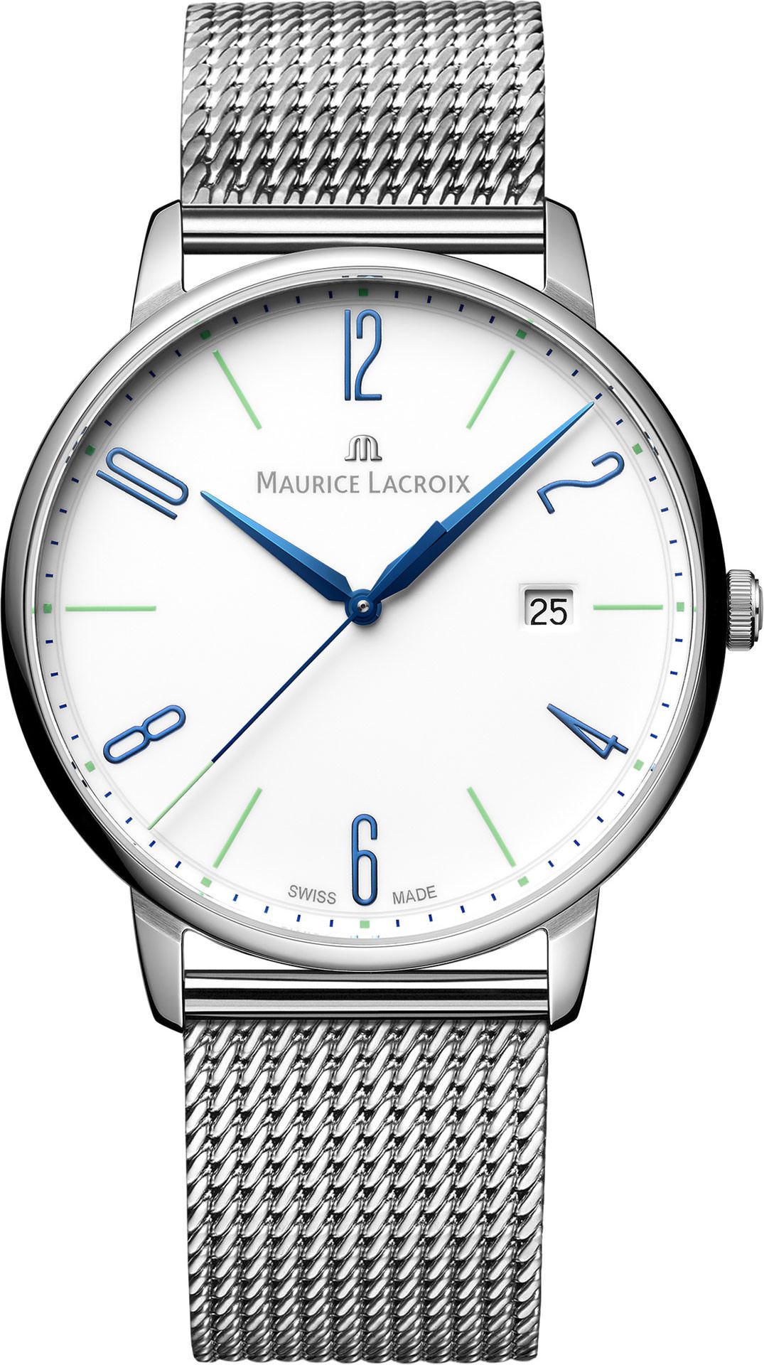 Maurice Lacroix Eliros Date White Dial 40 mm Quartz Watch For Men - 1