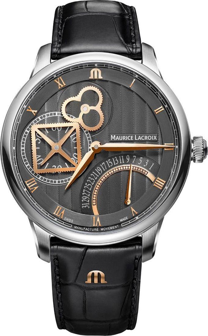 Maurice Lacroix Masterpiece Square Wheel Retrograde Anthracite Dial 43 mm Automatic Watch For Men - 1