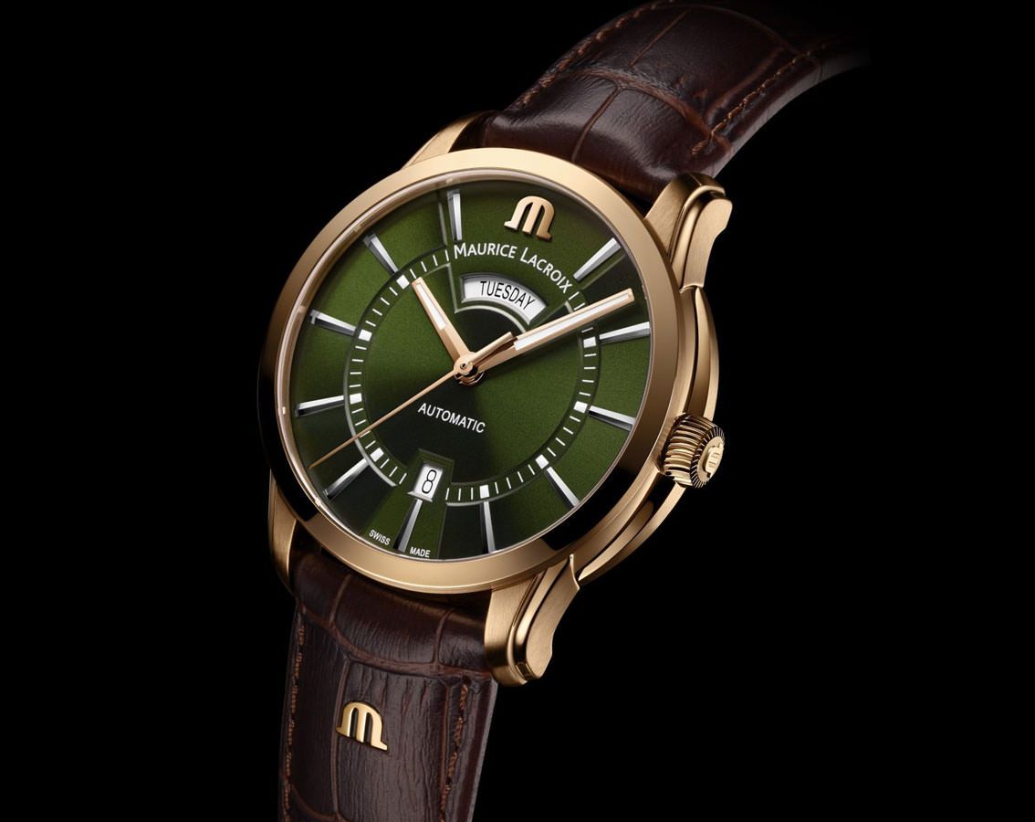 Maurice Lacroix Pontos Day Date Green Dial 41 mm Automatic Watch For Men - 2