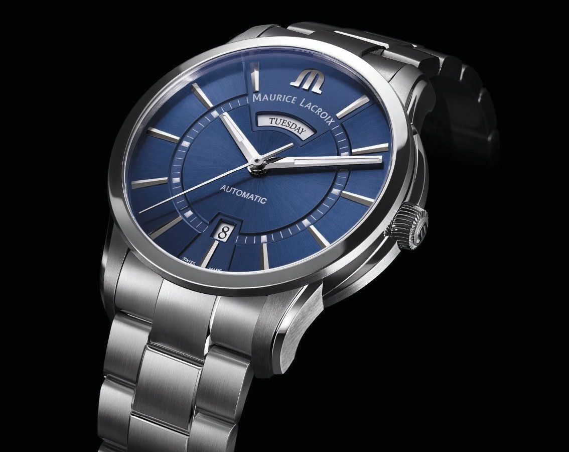 Maurice Lacroix Pontos Day Date Blue Dial 41 mm Automatic Watch For Men - 4