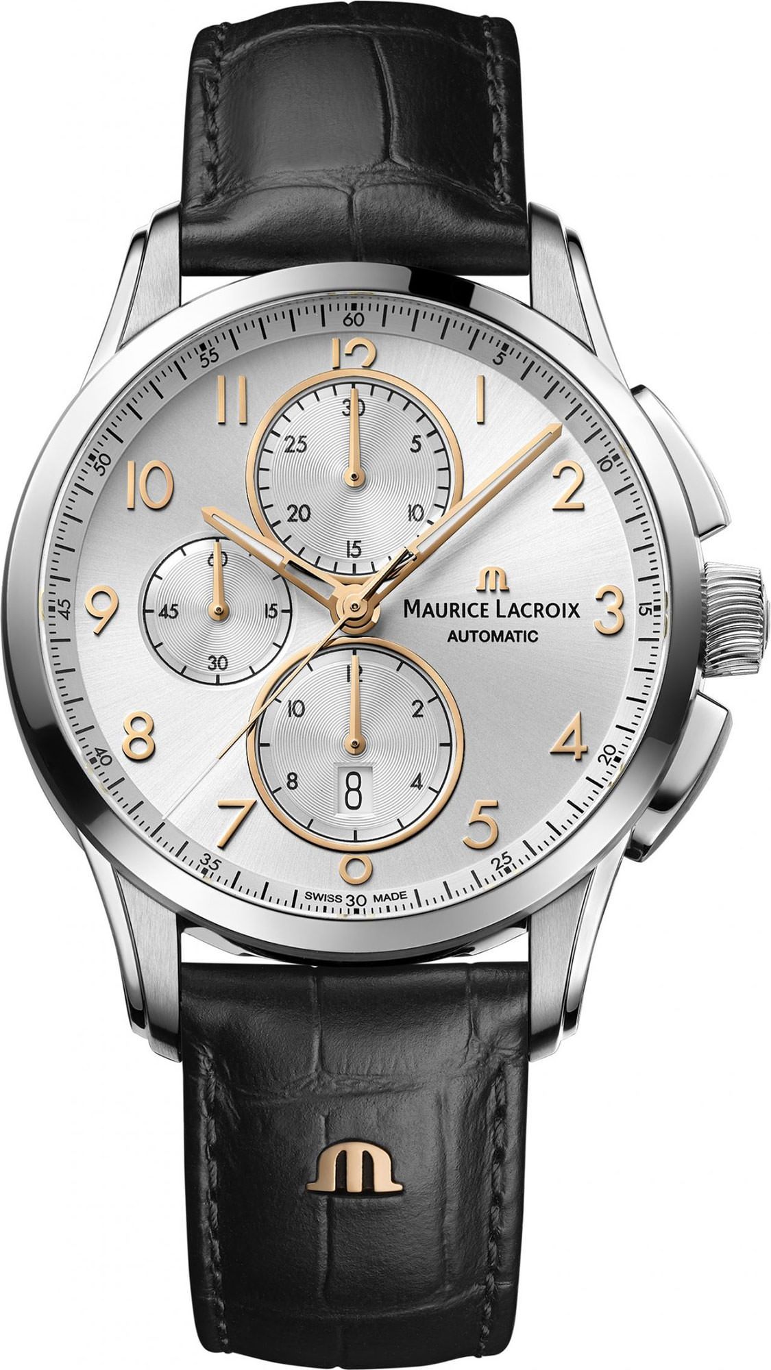 Maurice Lacroix Pontos Chronograph Silver Dial 43 mm Automatic Watch For Men - 1