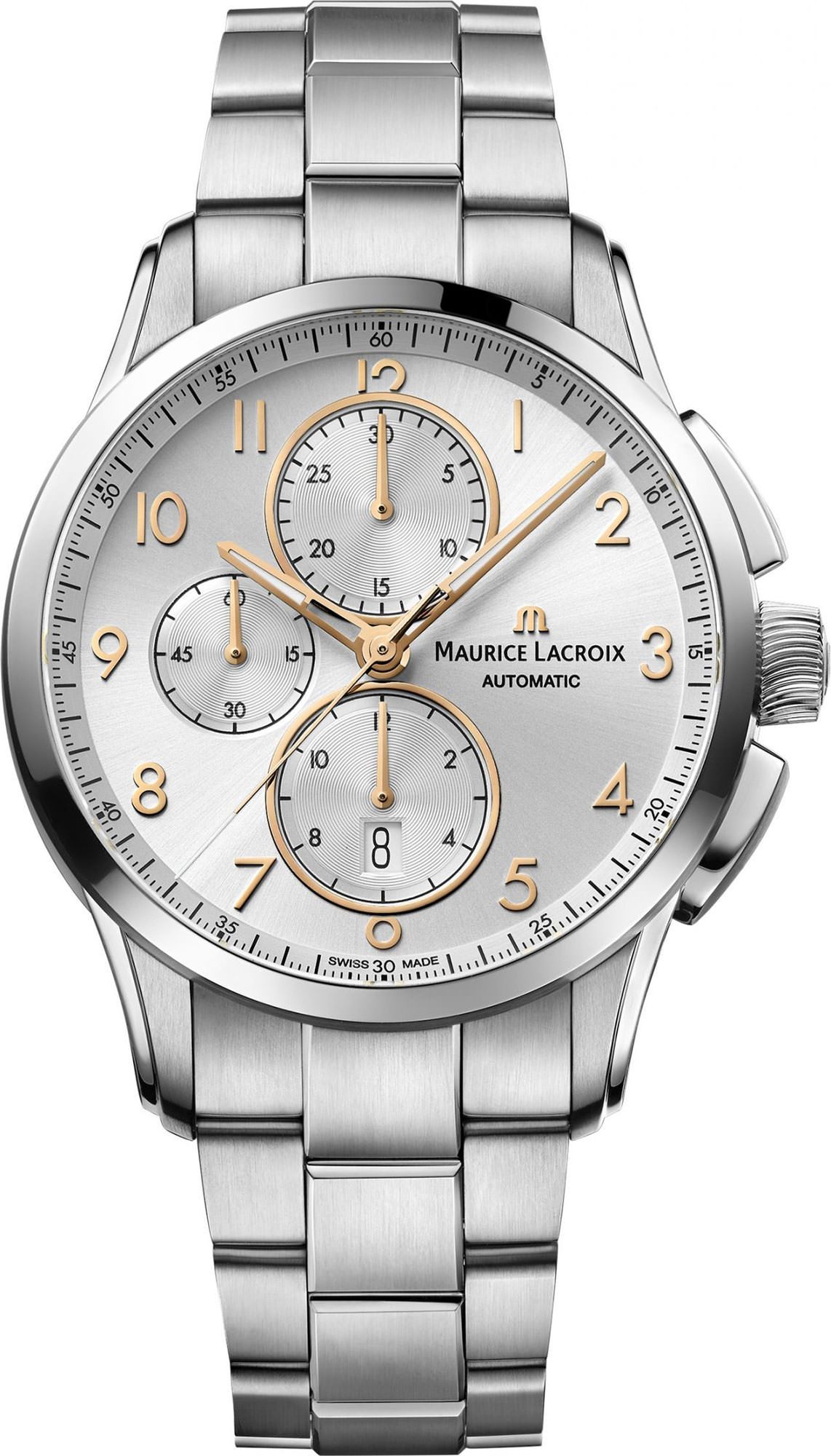 Maurice Lacroix Pontos Chronograph Silver Dial 43 mm Automatic Watch For Men - 1