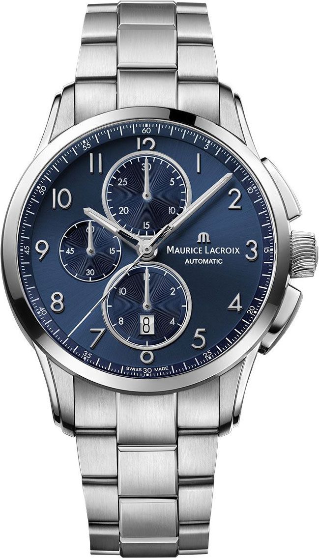 Maurice Lacroix Pontos Chronograph Blue Dial 43 mm Automatic Watch For Men - 1