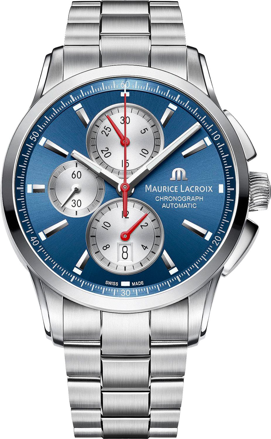 Maurice Lacroix Pontos Chronograph Blue Dial 43 mm Automatic Watch For Men - 1