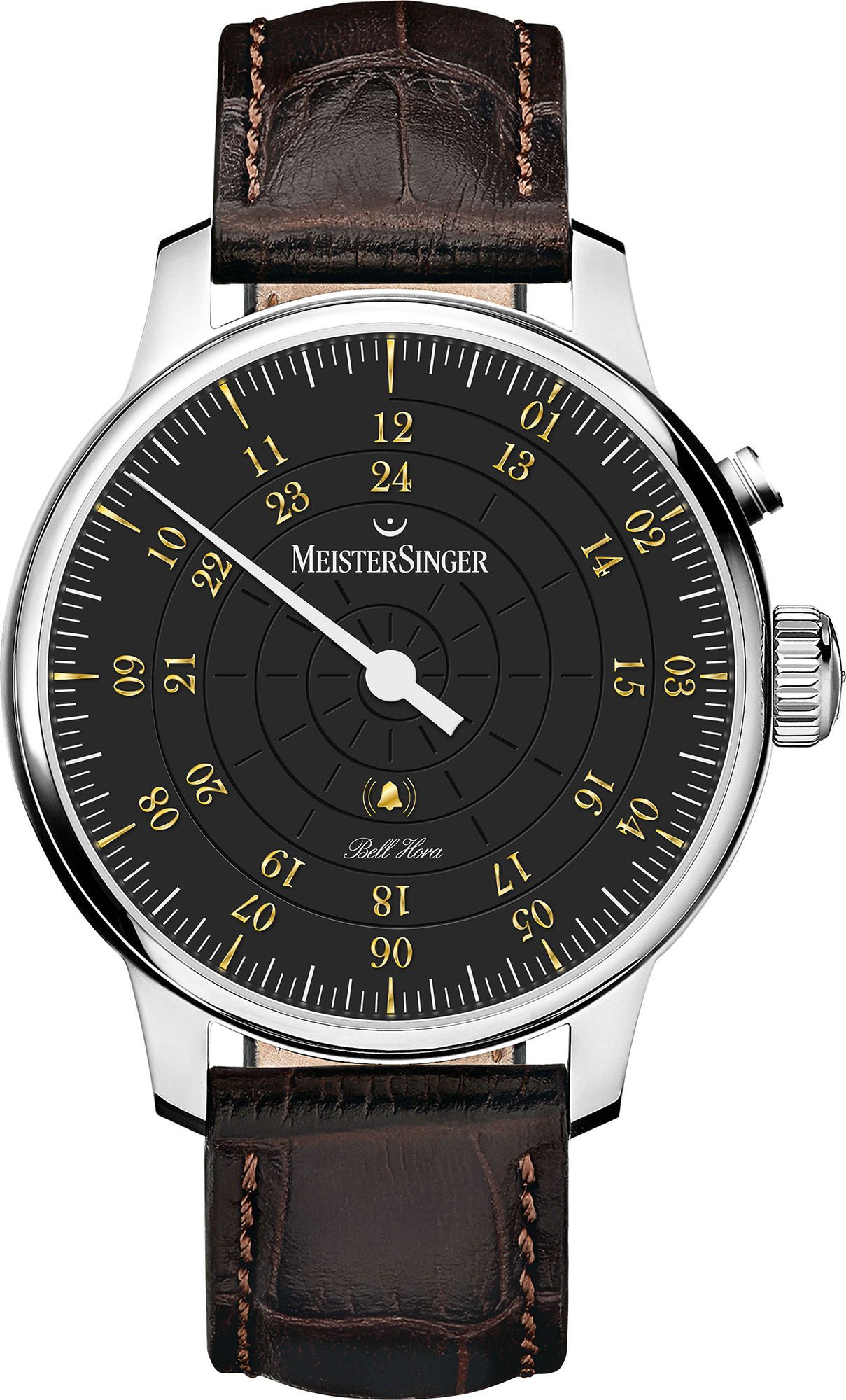 MeisterSinger Meisterstücke Bell Hora Black Dial 43 mm Automatic Watch For Men - 1