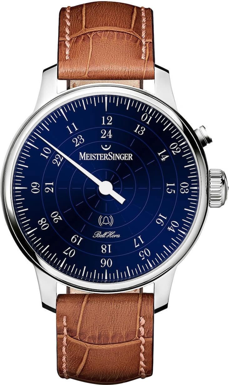 MeisterSinger Meisterstücke Bell Hora Blue Dial 43 mm Automatic Watch For Men - 1