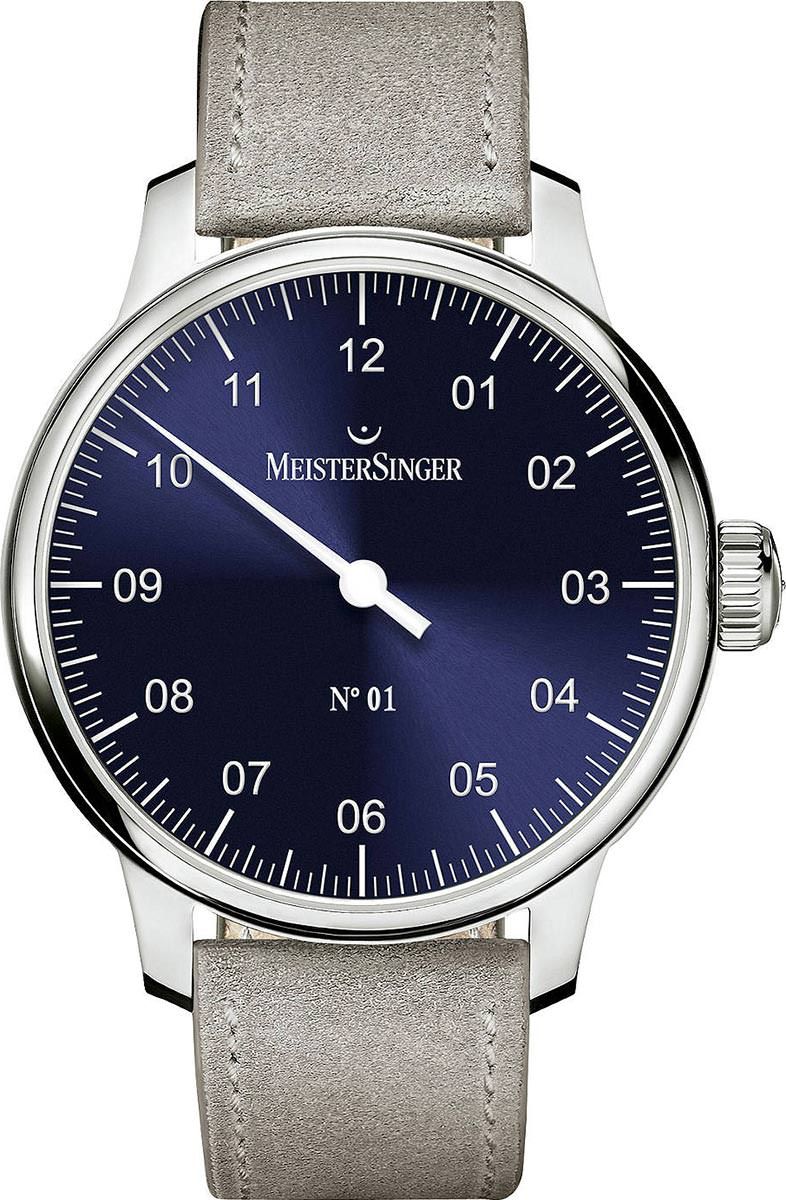 MeisterSinger Classic N°01 Blue Dial 43 mm Manual Winding Watch For Men - 1