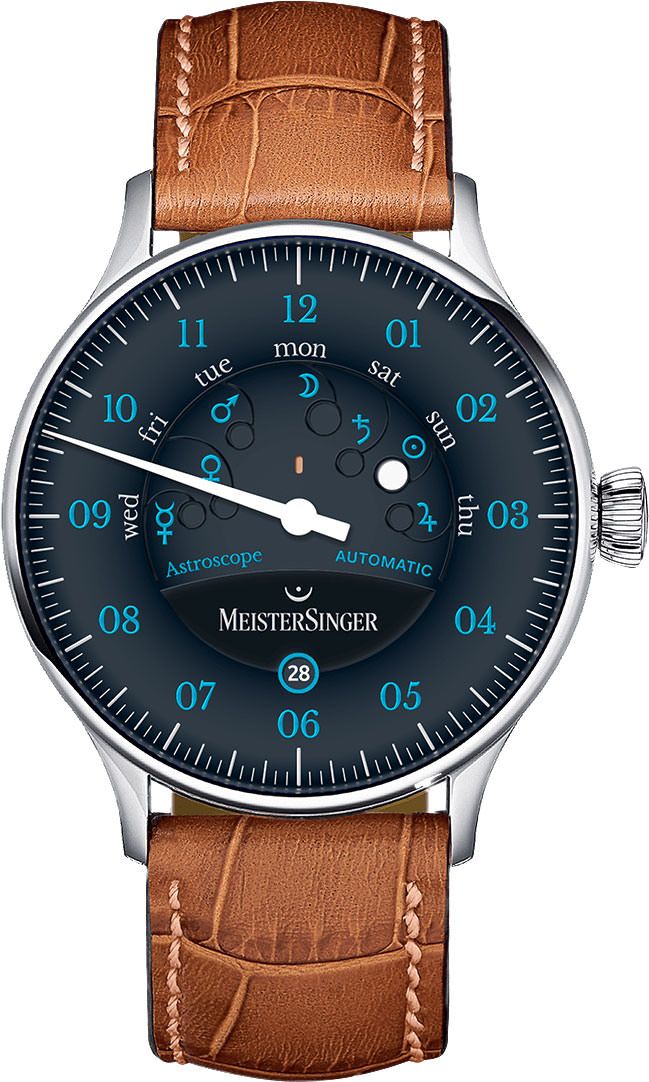 MeisterSinger Classic Plus Astroscope Blue Dial 40 mm Automatic Watch For Men - 1