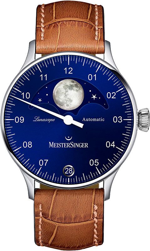 MeisterSinger Meisterstücke Lunascope Blue Dial 40 mm Automatic Watch For Men - 1