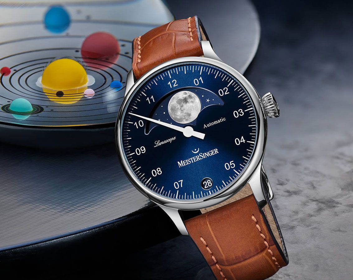 MeisterSinger Meisterstücke Lunascope Blue Dial 40 mm Automatic Watch For Men - 3