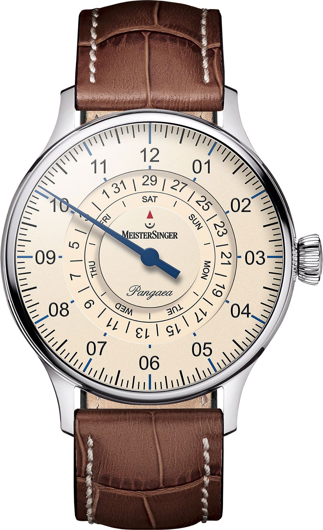 MeisterSinger Classic Plus Pangaea Day Date Ivory Dial 40 mm Automatic Watch For Men - 1